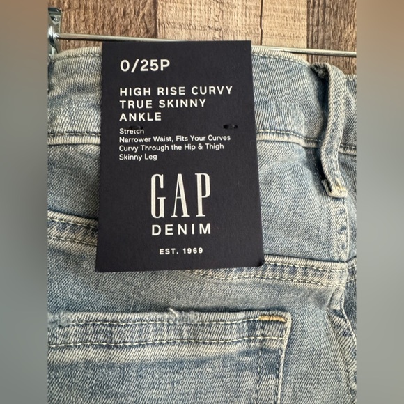 Gap High Rise Curvy True Skinny Ankle Jean Stretch - Picture 3 of 6